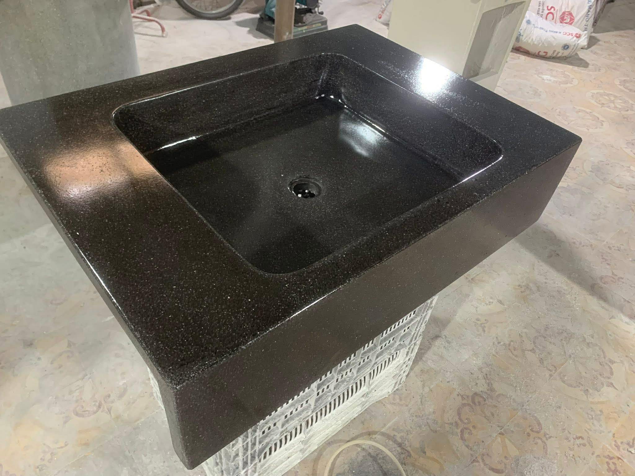 Chậu rửa đúc bê tông theo yêu cầu