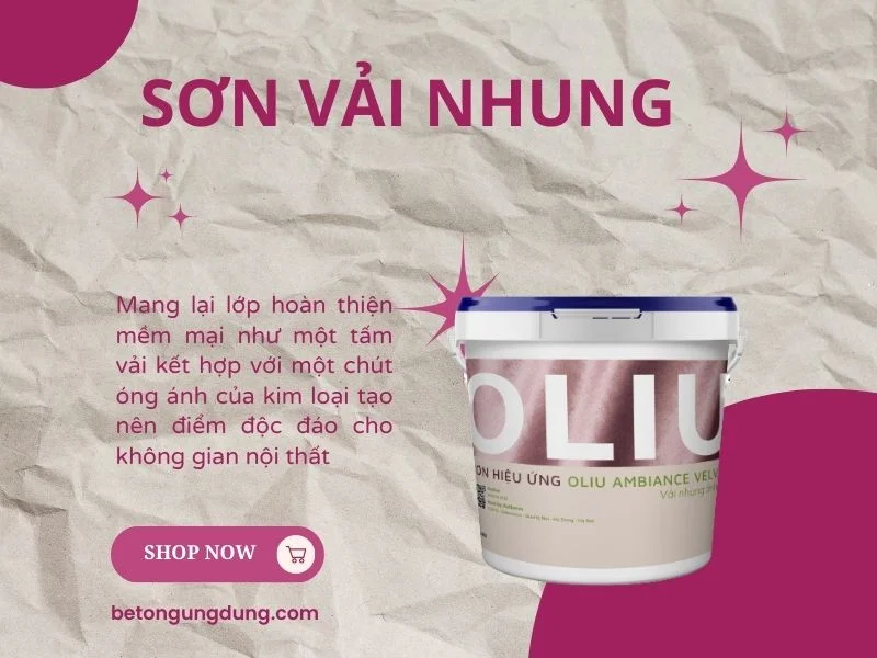 Sơn hiệu ứng vải nhung