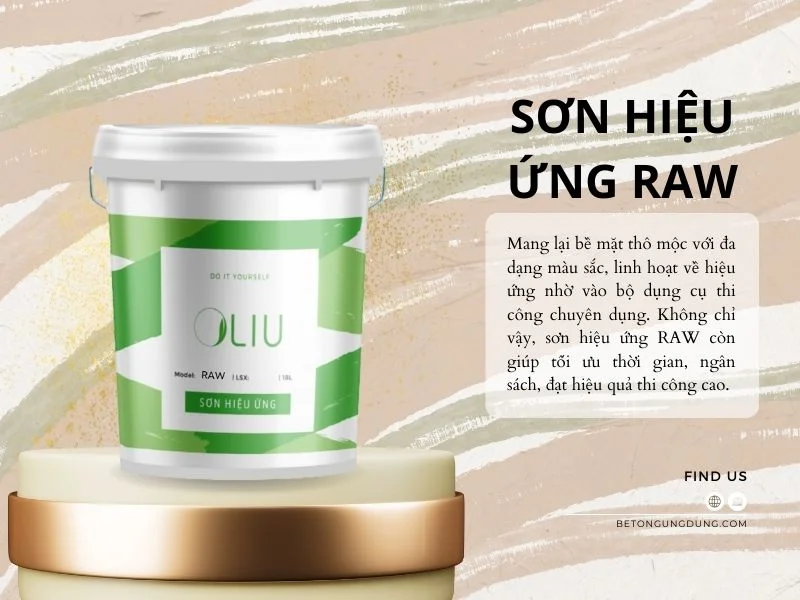 Sơn hiệu ứng Raw